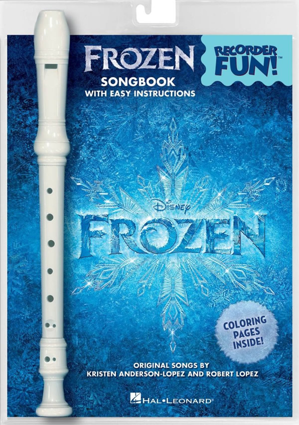 frozen songbook and recorder