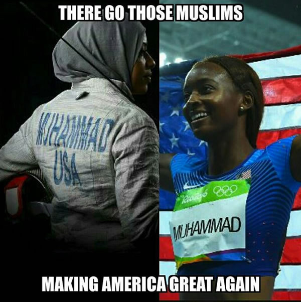 there go those muslims making america great again