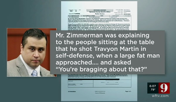 zimmerman bragging