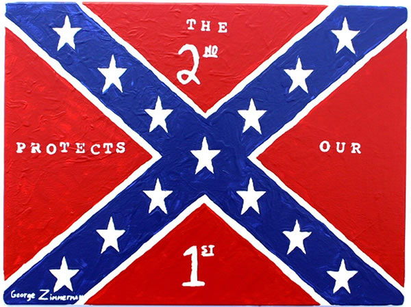 zimmerman confederate flag painting