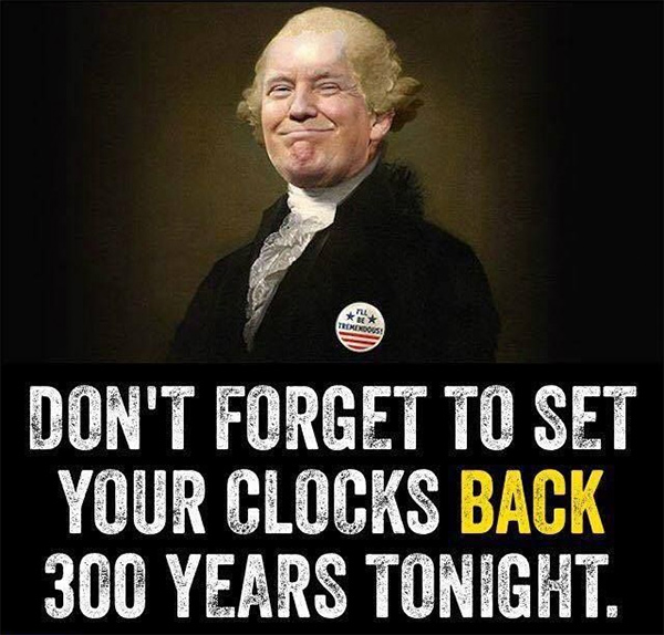 dont forget to set your clocks back 300 years