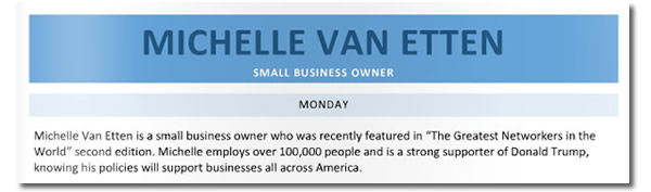 michelle van etten - small business owner