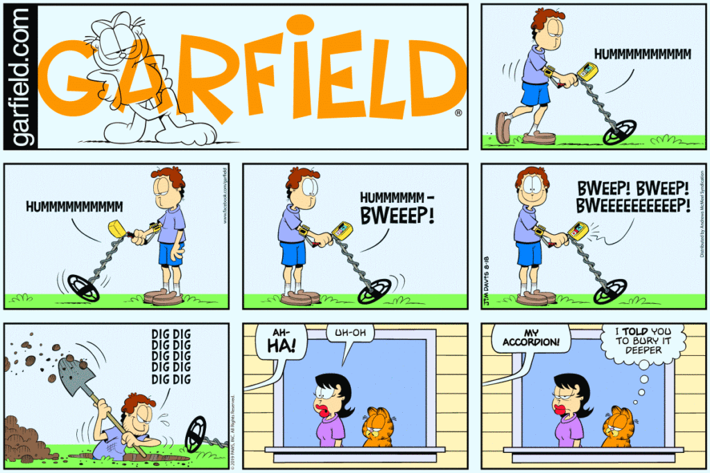Garfield Buried Accordion The Adventures Of Accordion Guy In The 21st Century 7051