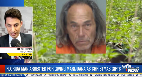 Florida man arrested for handing out marijuana 'because it was Christmas