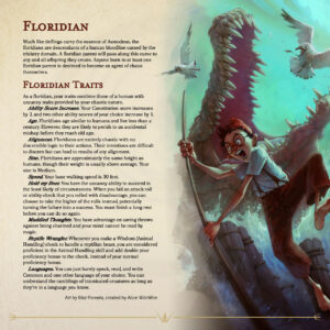 Photo: “Floridian” as described in a Dungeons and Dragons Player’s Handbook.