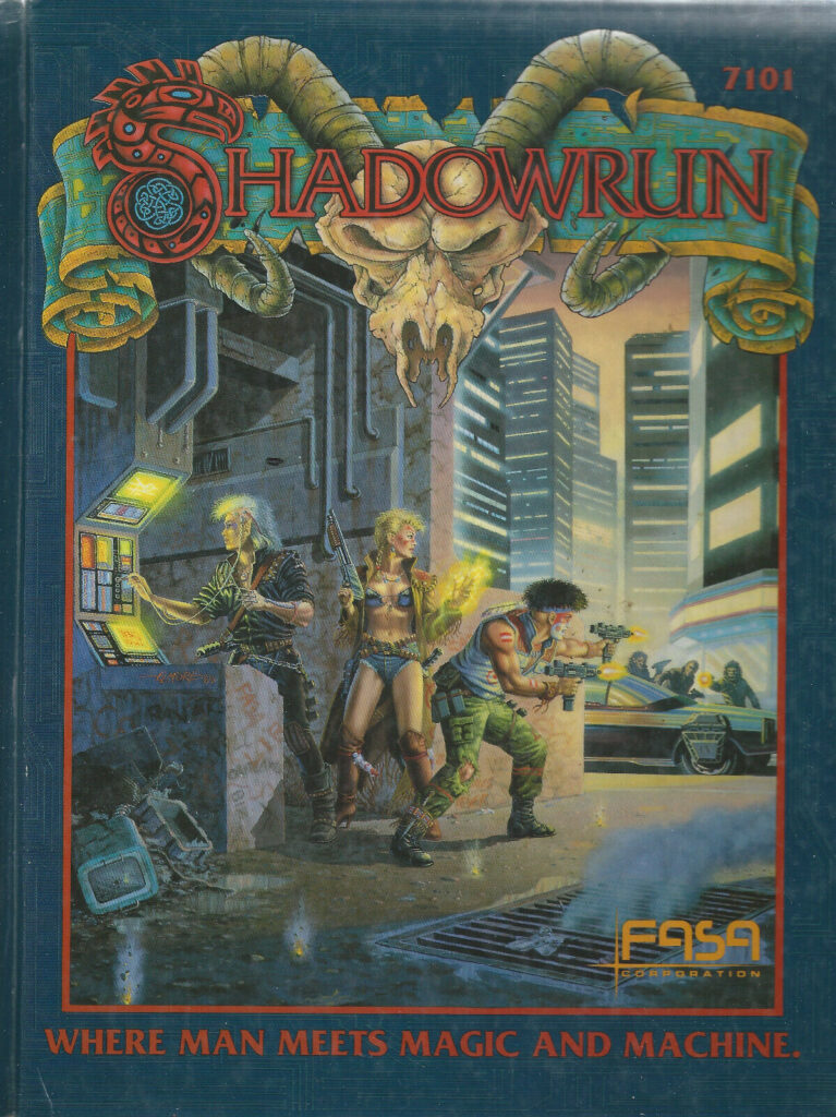 Cover of 1989 rules for Shadowrun